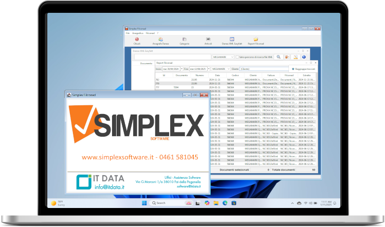 Simplex Filconad da XML a tracciato filconad